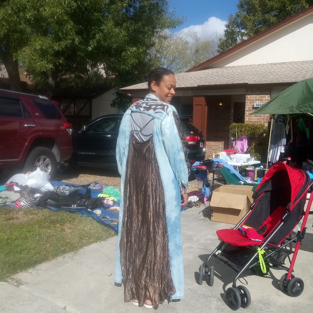 Custom made rodeo duster/ renaissance dress - Picture 3 of 3